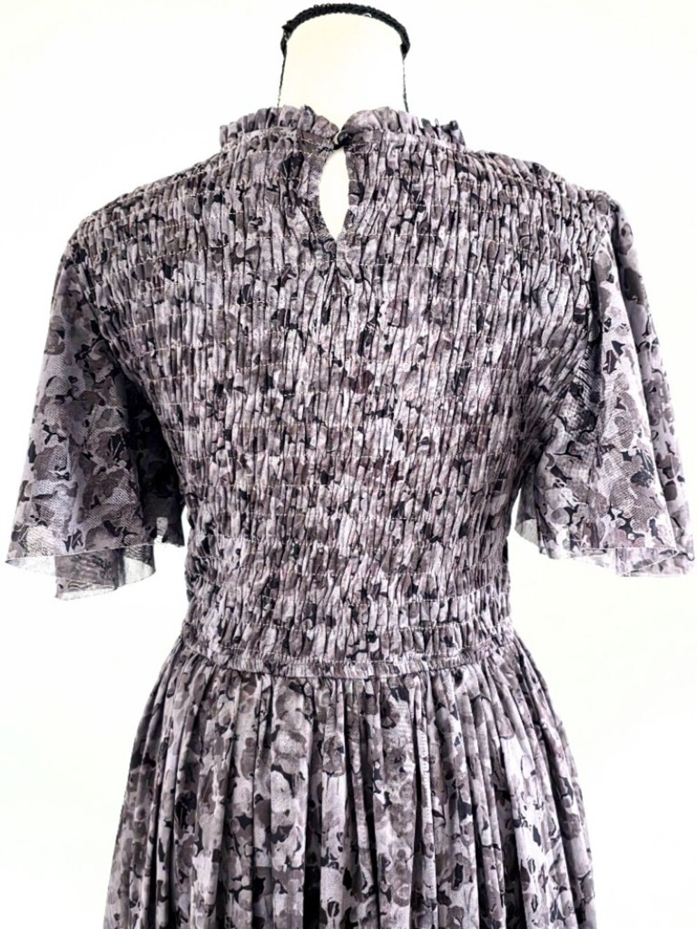 Böhme Sofia Midi Dress in Grey Tulle – Size Small (S) - Picture 5 of 12
